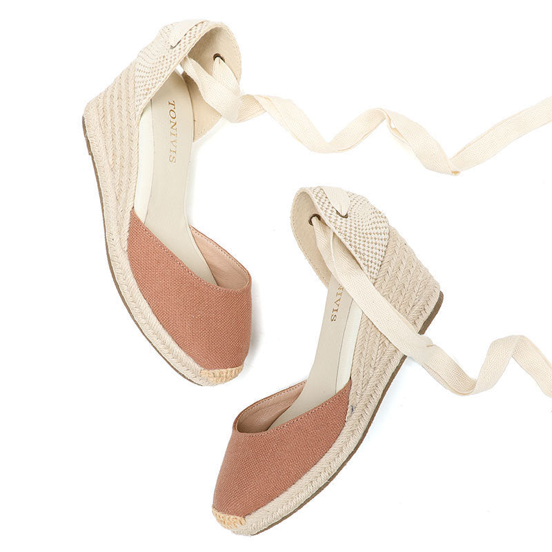 W-S939 Sand Espadrille Wedges