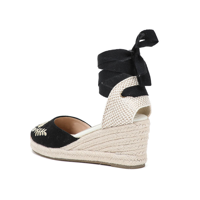 W-S945 Paris Garden Espadrille Wedges
