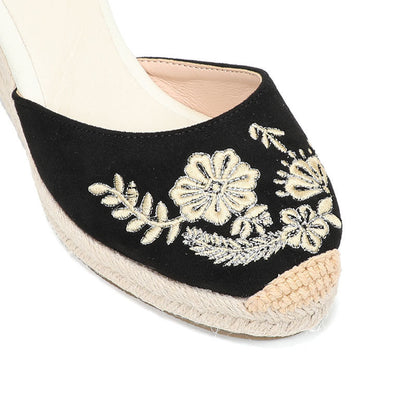 W-S945 Paris Garden Espadrille Wedges