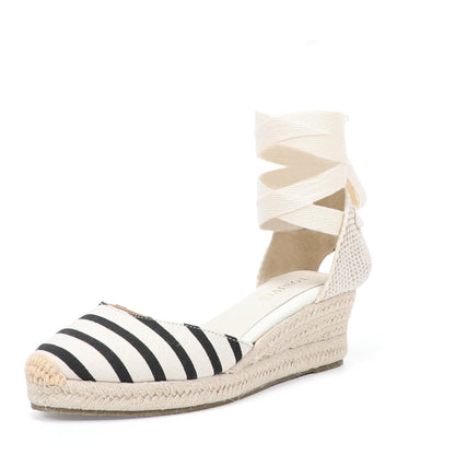W S952 Black Beige Stripes