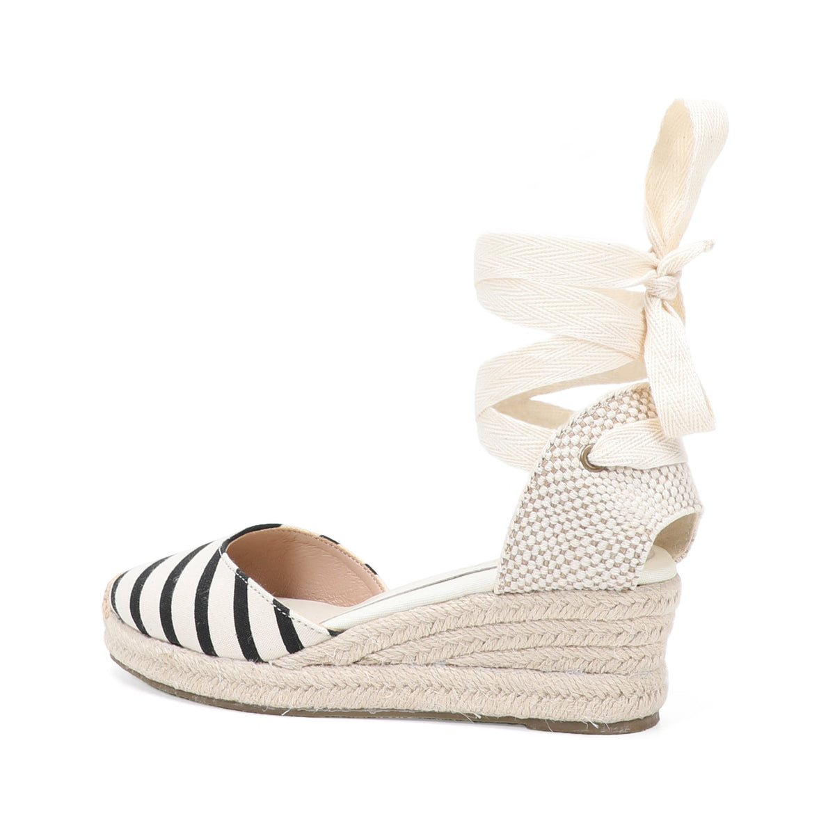 W S952 Black Beige Stripes