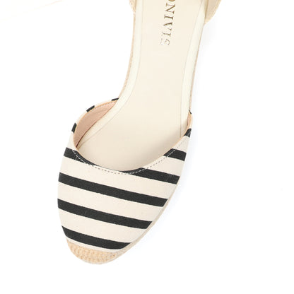 W S952 Black Beige Stripes