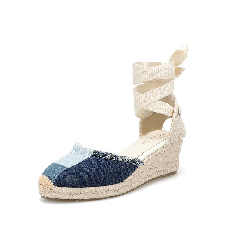W S957 Denim Patchwork