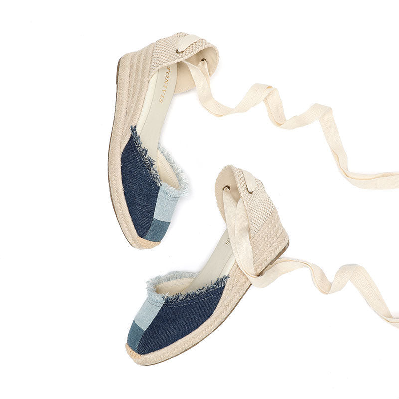 W S957 Denim Patchwork