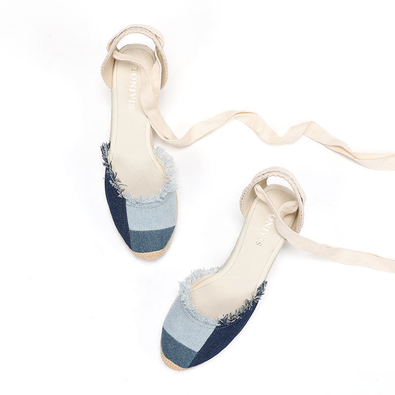 W S957 Denim Patchwork