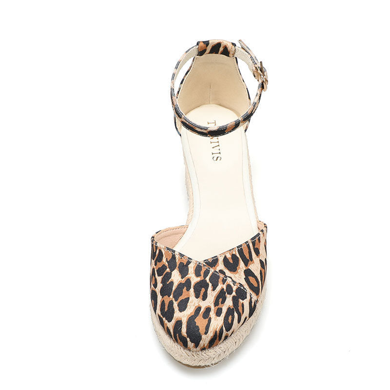 W S961 Gold Leopard Print