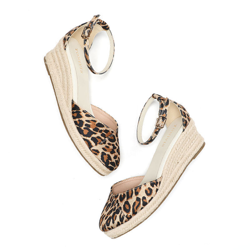 W S961 Gold Leopard Print