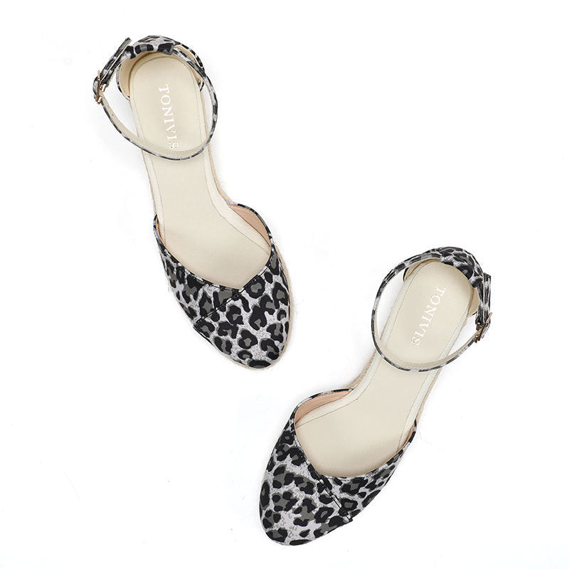 W S963 Silver Leopard Print