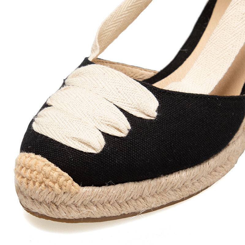 W S974 Black Sole Beige Strap