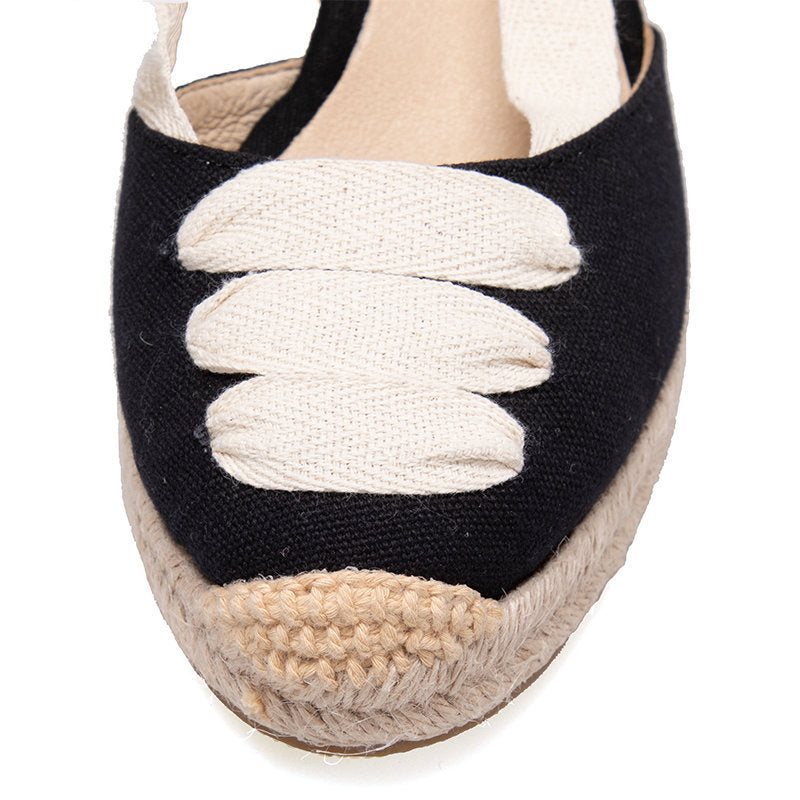 W S974 Black Sole Beige Strap