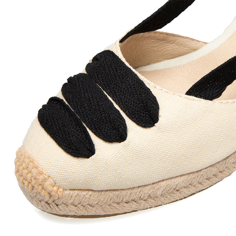 W S975 Beige Sole Black Strap