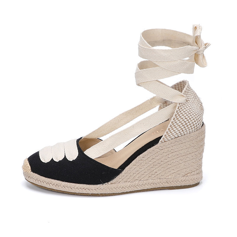 W S976 Black Sole Beige Strap