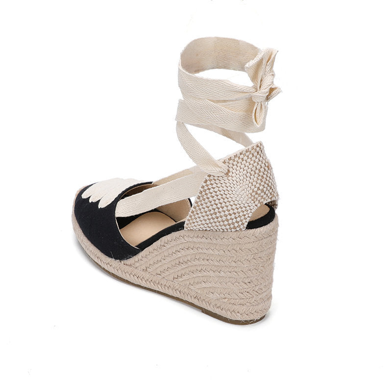 W S976 Black Sole Beige Strap