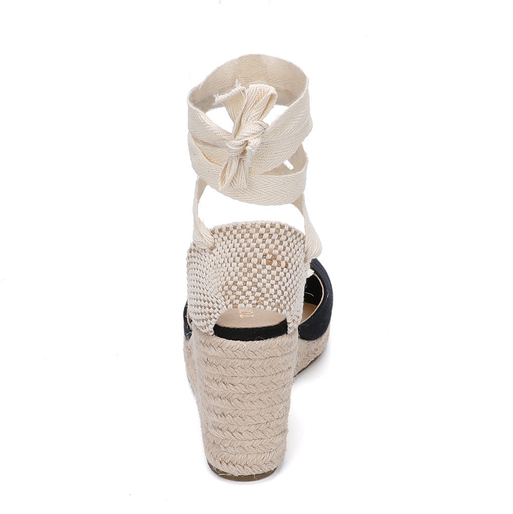 W S976 Black Sole Beige Strap