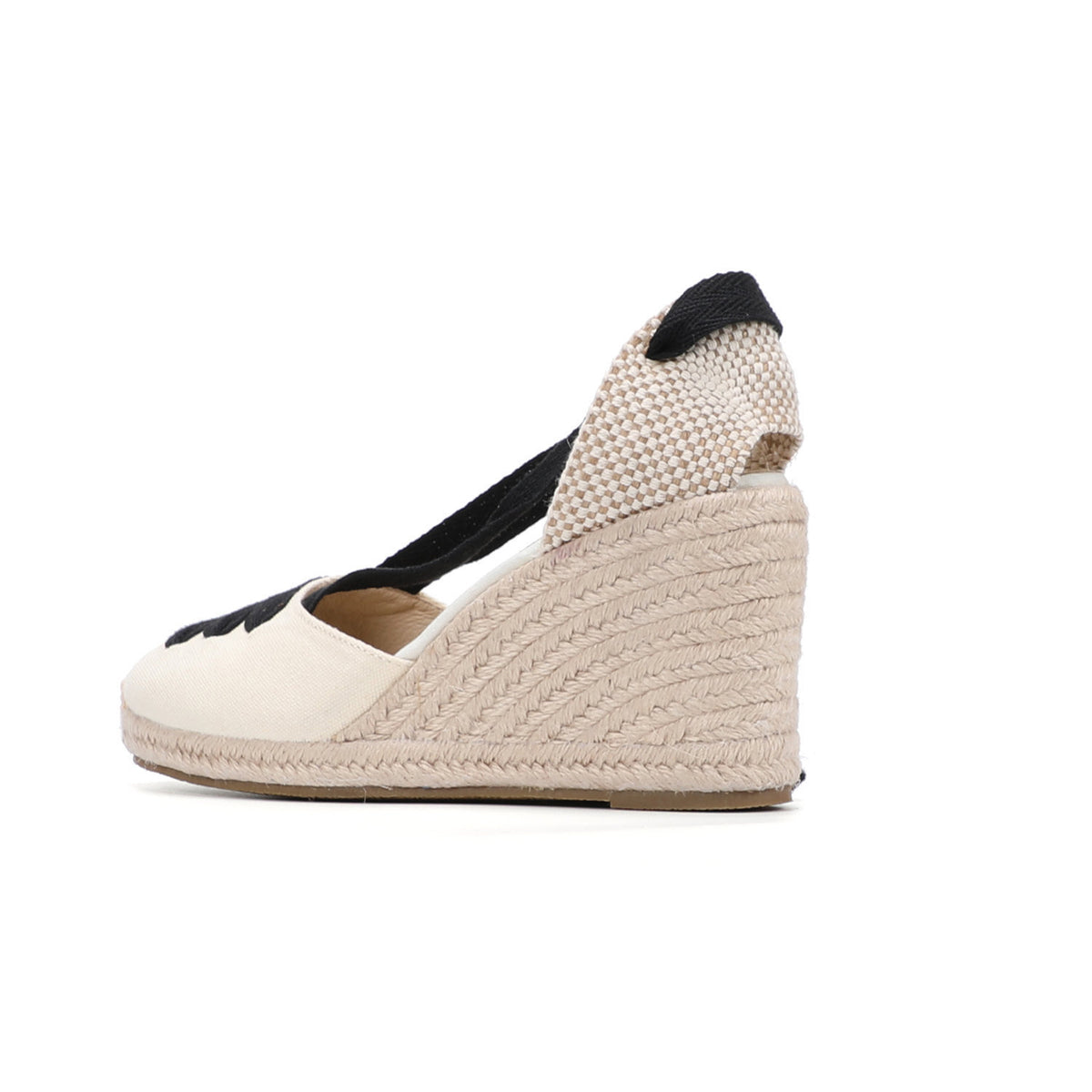 W S977 Beige Sole Black Strap