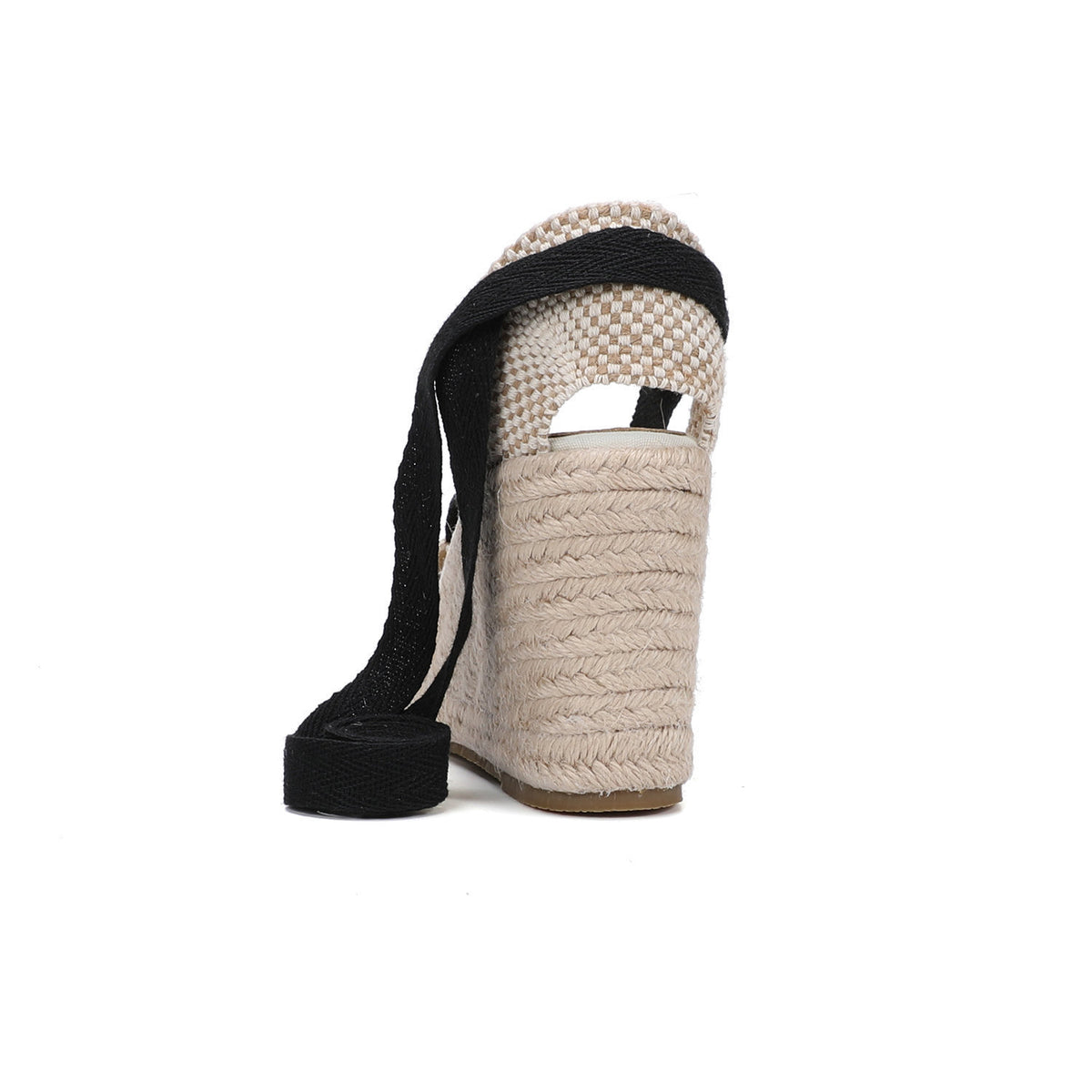 W S977 Beige Sole Black Strap