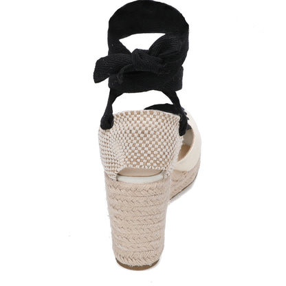 W S977 Beige Sole Black Strap