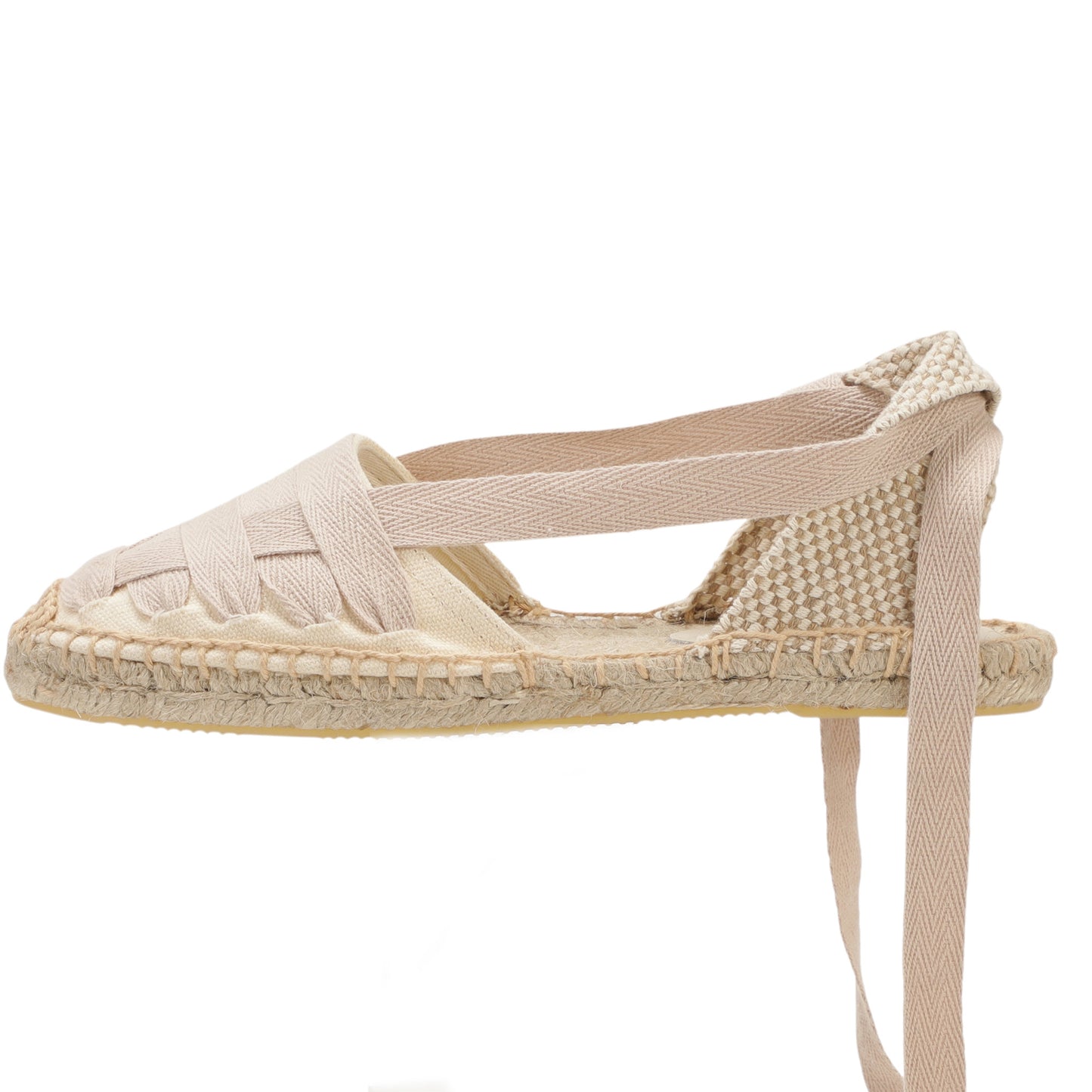 Women's Lace-Up Espadrille Flats  Closed Toe Summer Sandals