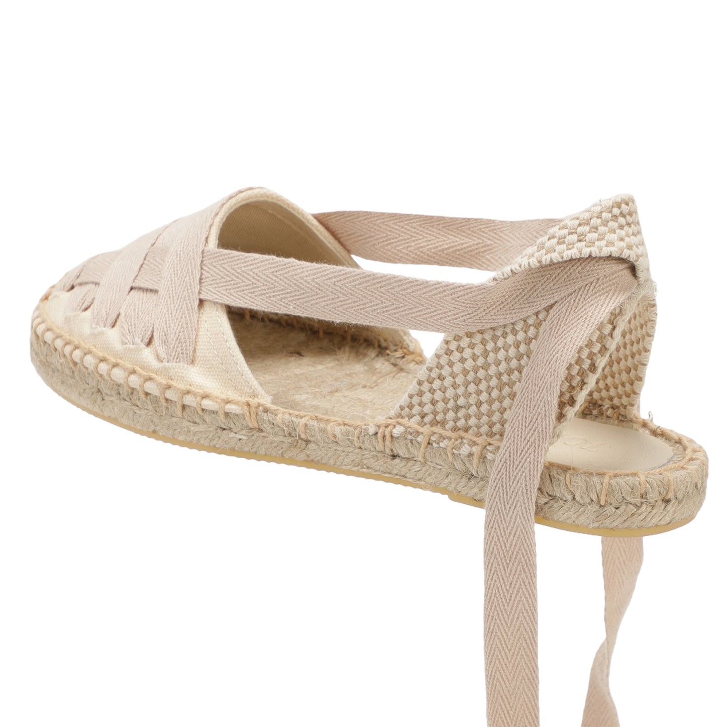 Women's Lace-Up Espadrille Flats  Closed Toe Summer Sandals