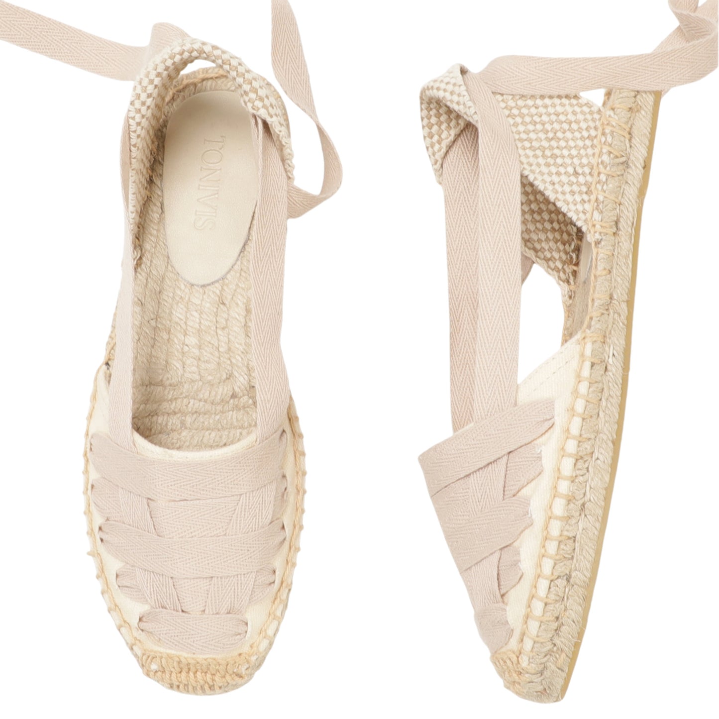 Women's Lace-Up Espadrille Flats  Closed Toe Summer Sandals
