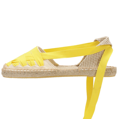 Women's Lace-Up Espadrille Flats  Closed Toe Summer Sandals