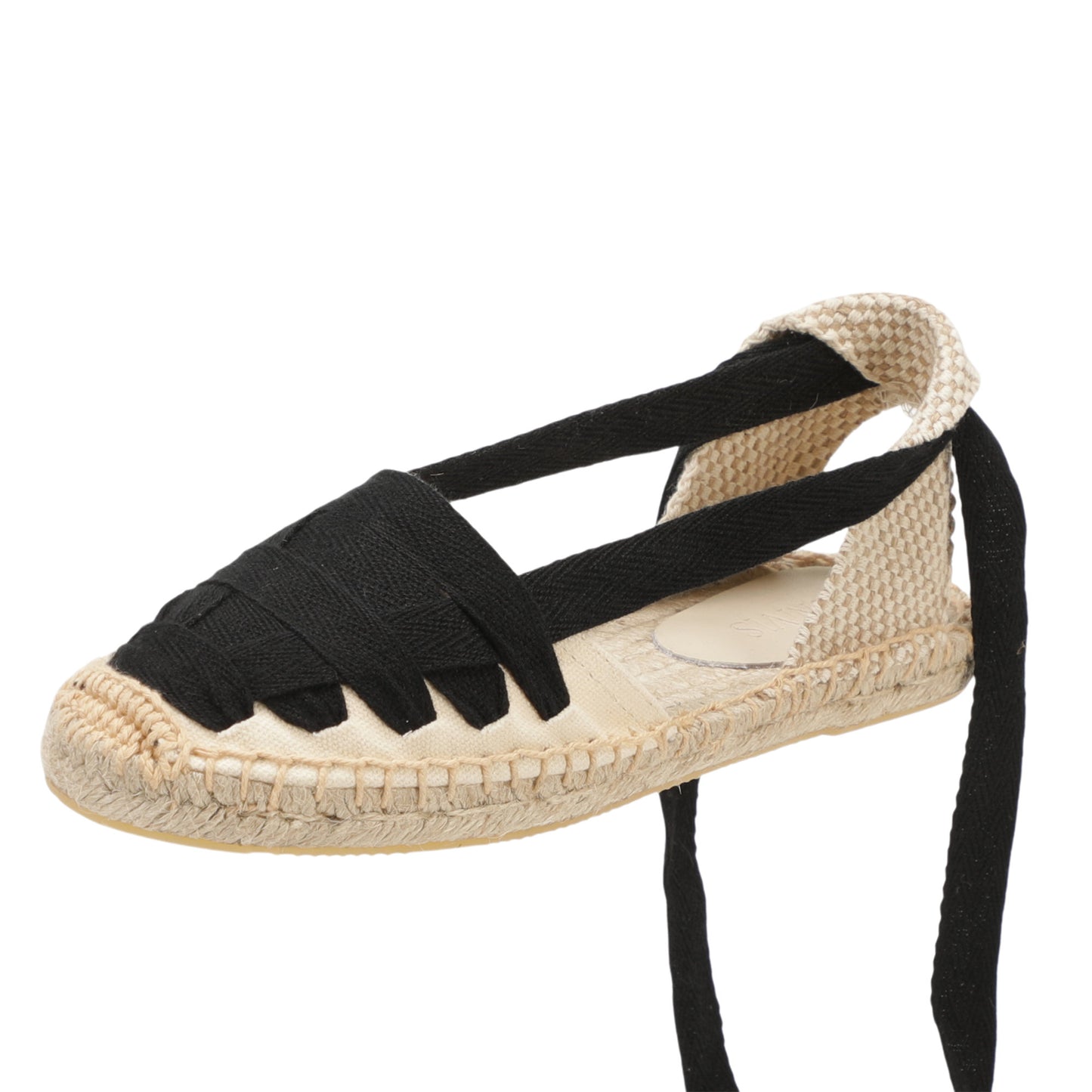 Women's Lace-Up Espadrille Flats  Closed Toe Summer Sandals