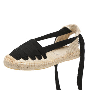 Beige Black Woven