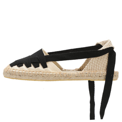 Women's Lace-Up Espadrille Flats  Closed Toe Summer Sandals