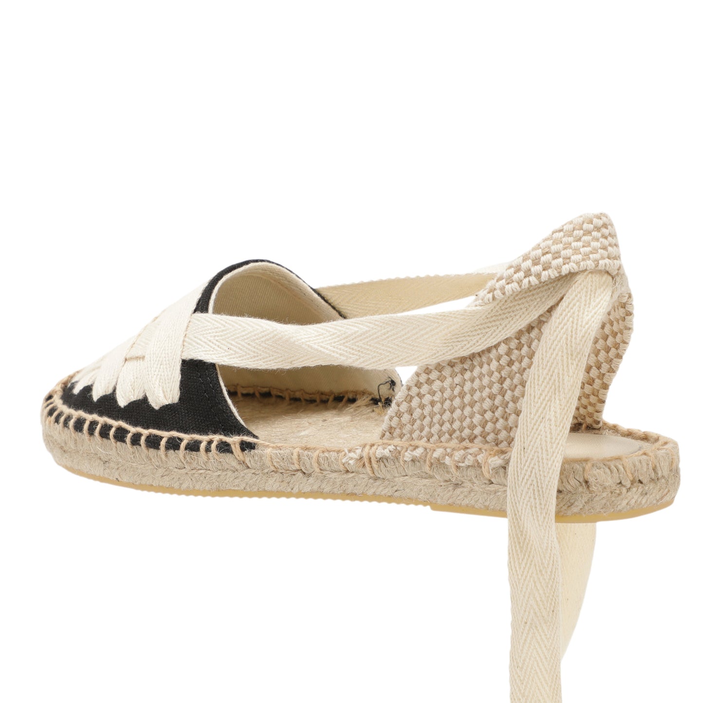 Women's Lace-Up Espadrille Flats  Closed Toe Summer Sandals