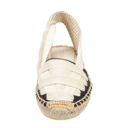 Women's Lace-Up Espadrille Flats  Closed Toe Summer Sandals