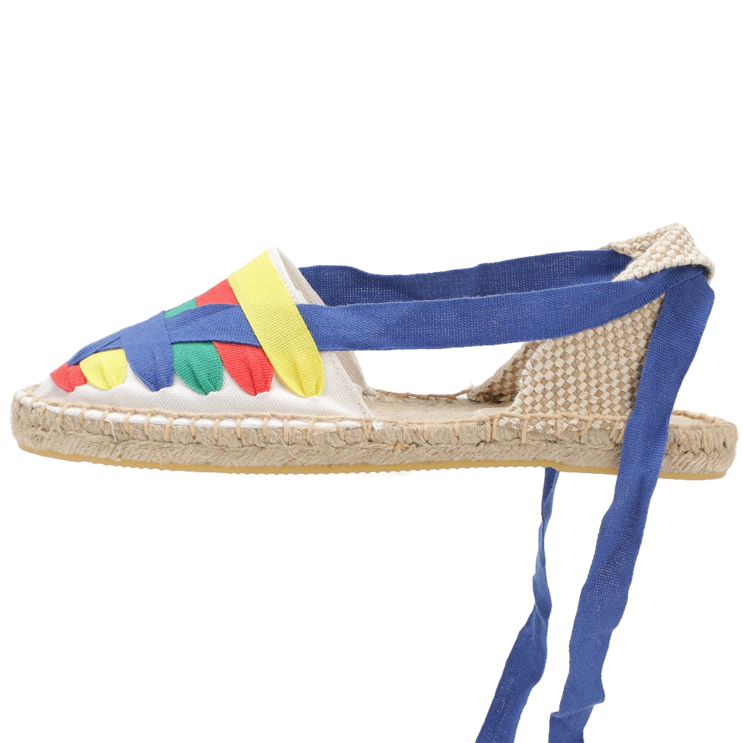 Women's Lace-Up Espadrille Flats  Closed Toe Summer Sandals