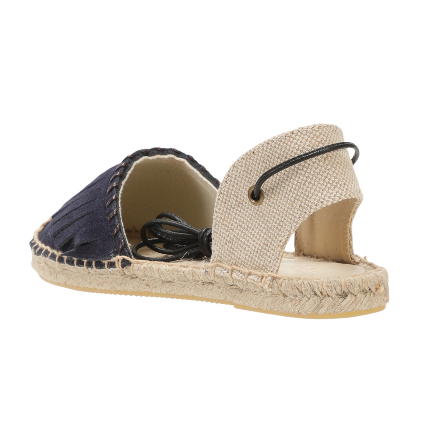 TONIVIS Women's Fringe Espadrille Flats Lace-Up Summer Sandals