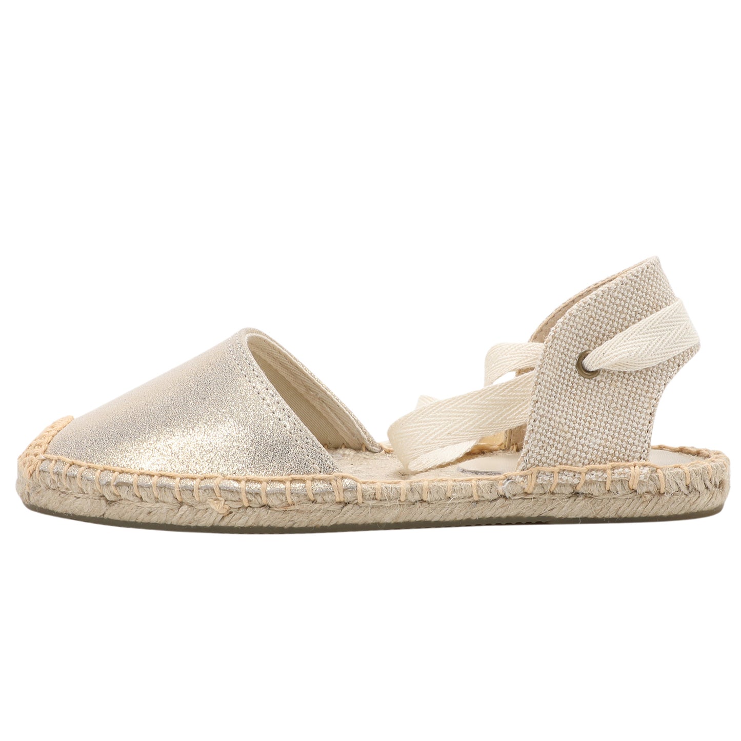 TONIVIS Women's Leather Espadrille Flats