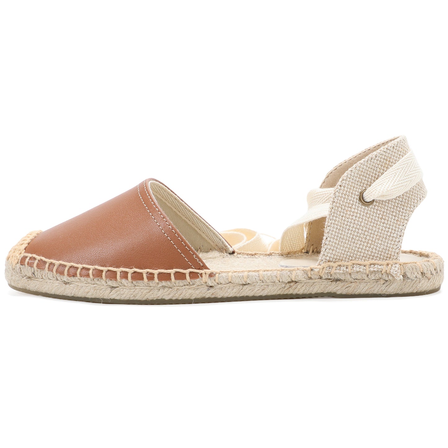 TONIVIS Women's Leather Espadrille Flats