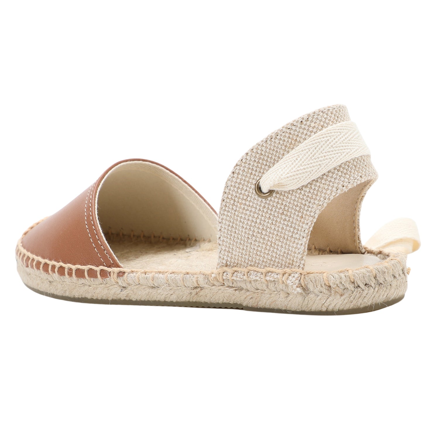 TONIVIS Women's Leather Espadrille Flats
