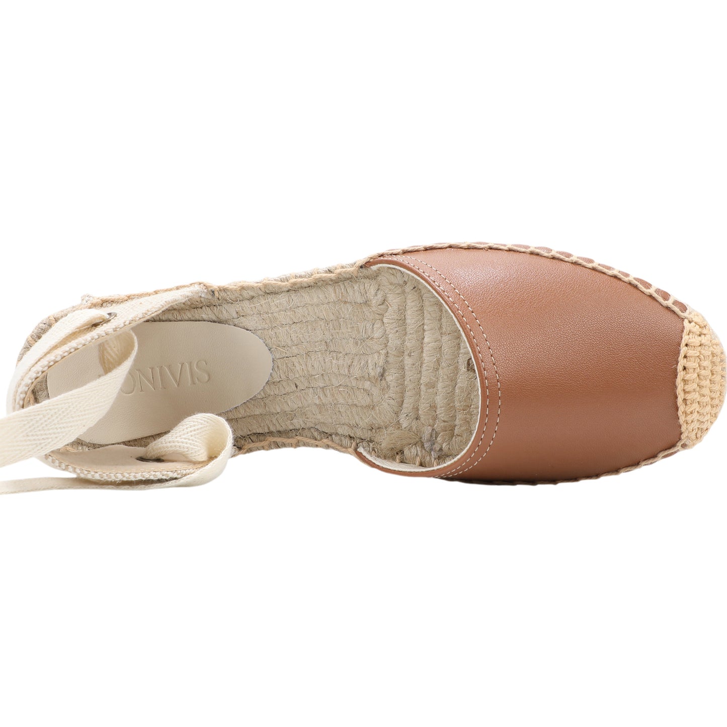 TONIVIS Women's Leather Espadrille Flats