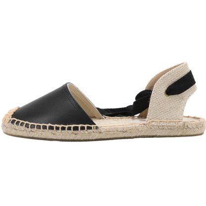 TONIVIS Women's Leather Espadrille Flats
