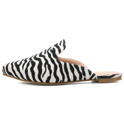 Leopard Print Pointed Toe Mules – Effortless Slip-On Flats