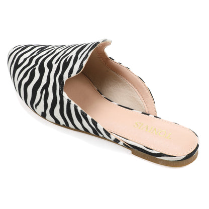 Leopard Print Pointed Toe Mules – Effortless Slip-On Flats