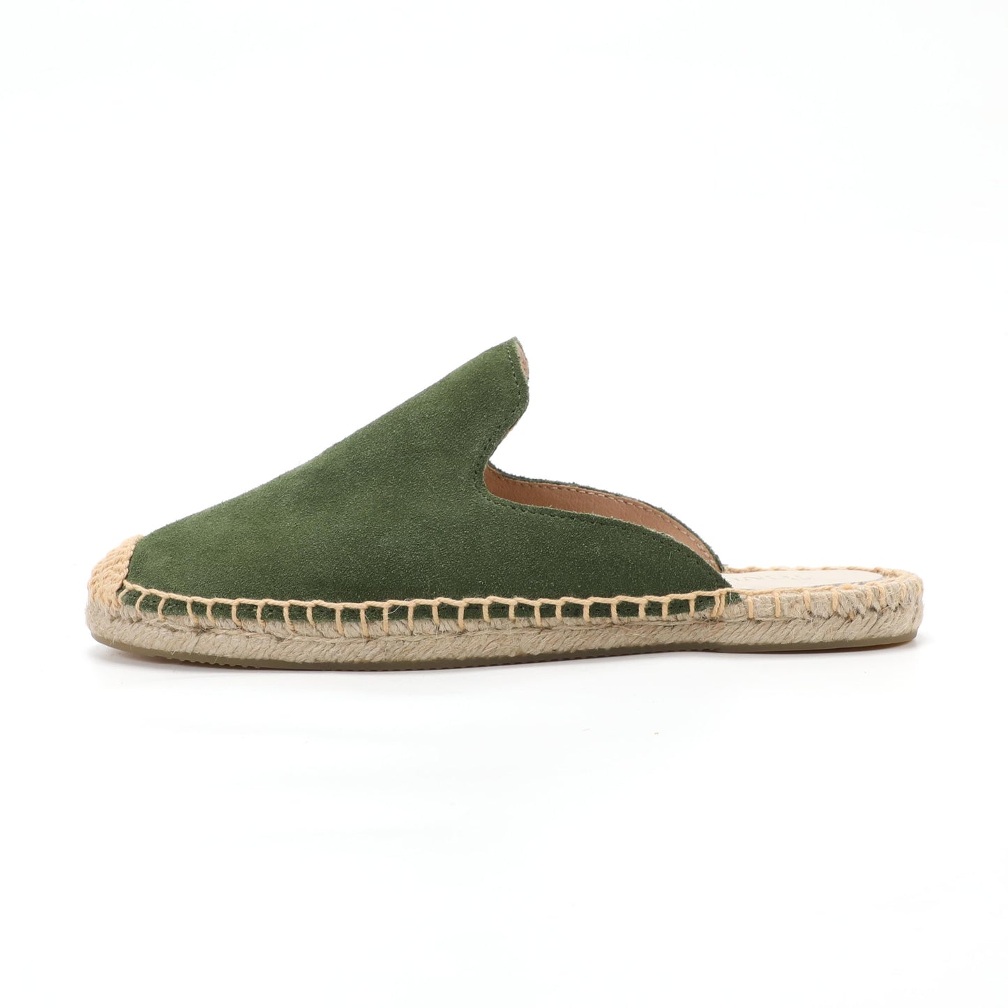 Women's Suede Espadrille Mule Flats | Comfortable Summer Slip-On Shoes
