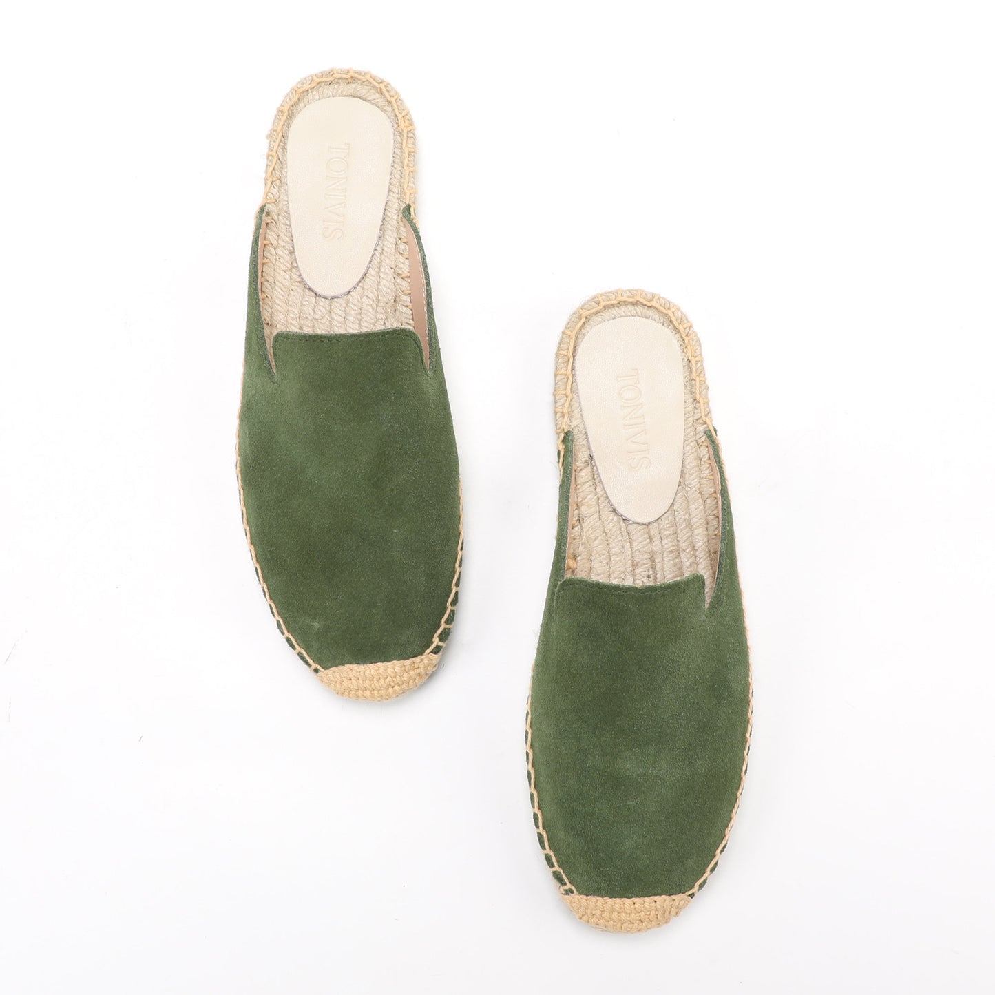 Women's Suede Espadrille Mule Flats | Comfortable Summer Slip-On Shoes