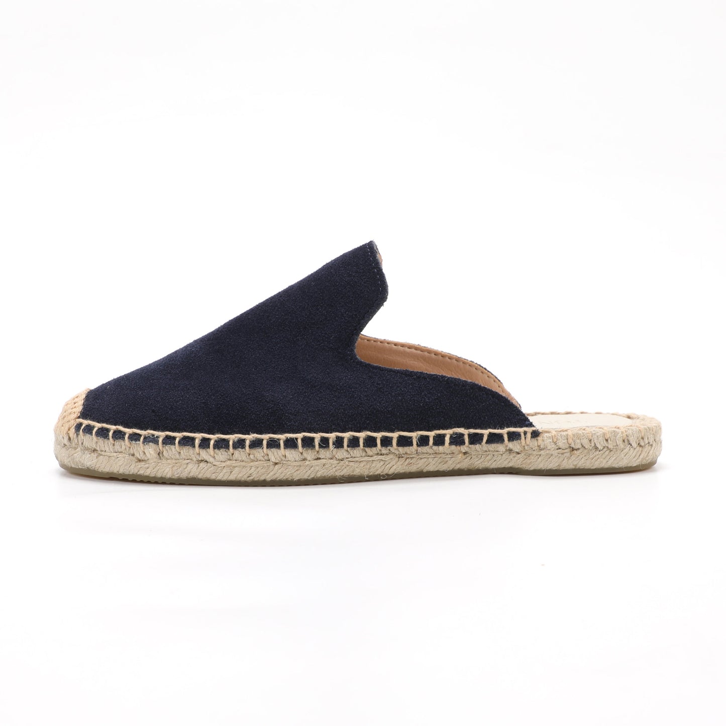 Women's Suede Espadrille Mule Flats | Comfortable Summer Slip-On Shoes