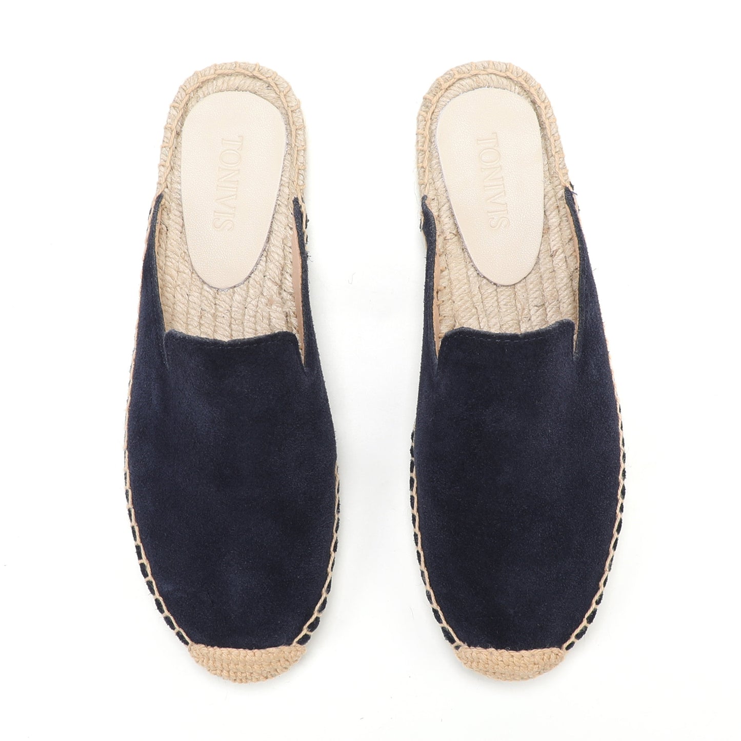 Women's Suede Espadrille Mule Flats | Comfortable Summer Slip-On Shoes