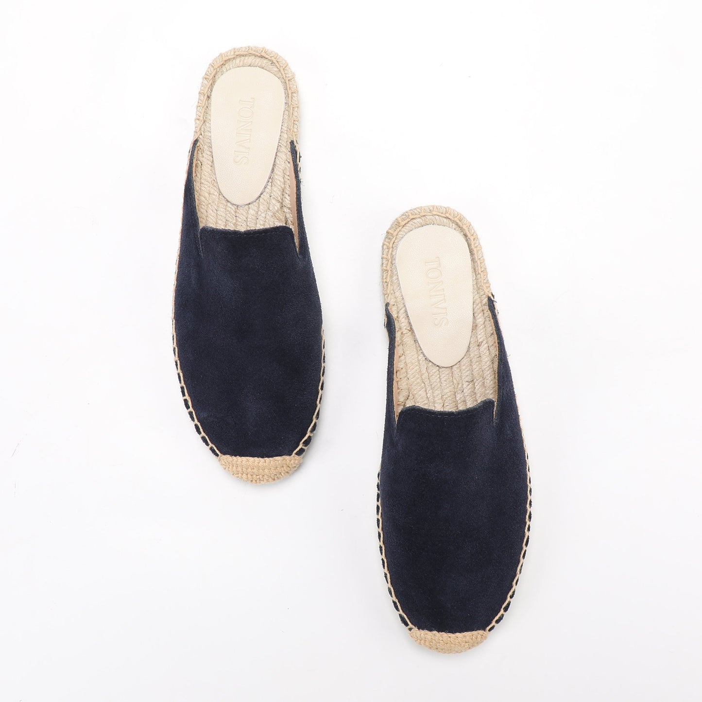 Women's Suede Espadrille Mule Flats | Comfortable Summer Slip-On Shoes