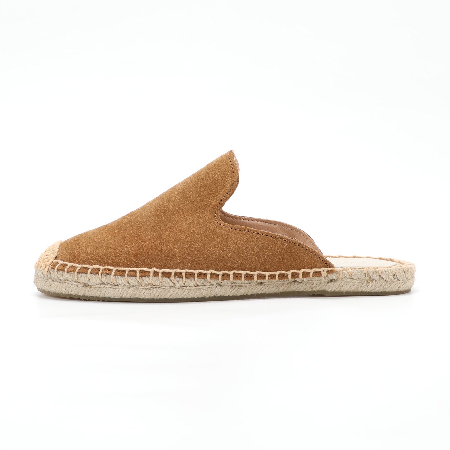 Women's Suede Espadrille Mule Flats | Comfortable Summer Slip-On Shoes