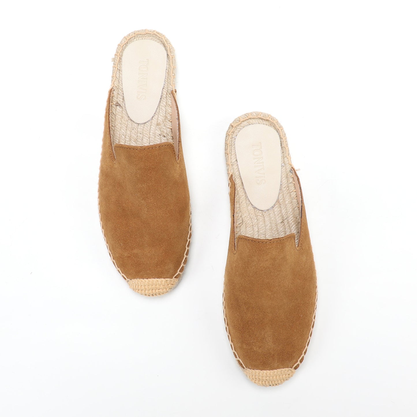 Women's Suede Espadrille Mule Flats | Comfortable Summer Slip-On Shoes
