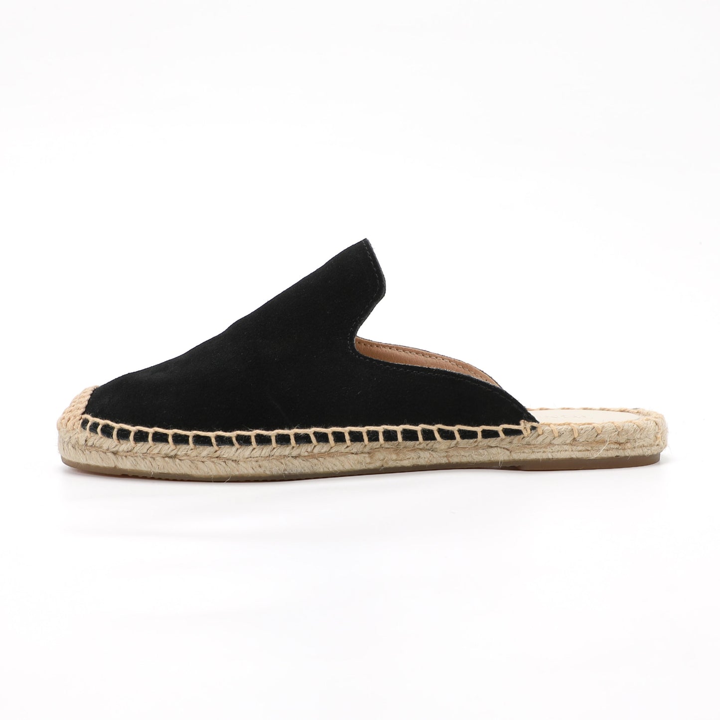 Women's Suede Espadrille Mule Flats | Comfortable Summer Slip-On Shoes