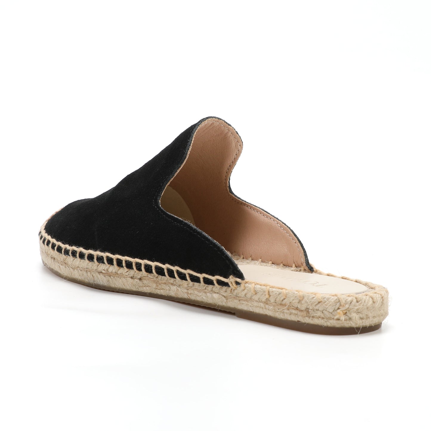 Women's Suede Espadrille Mule Flats | Comfortable Summer Slip-On Shoes