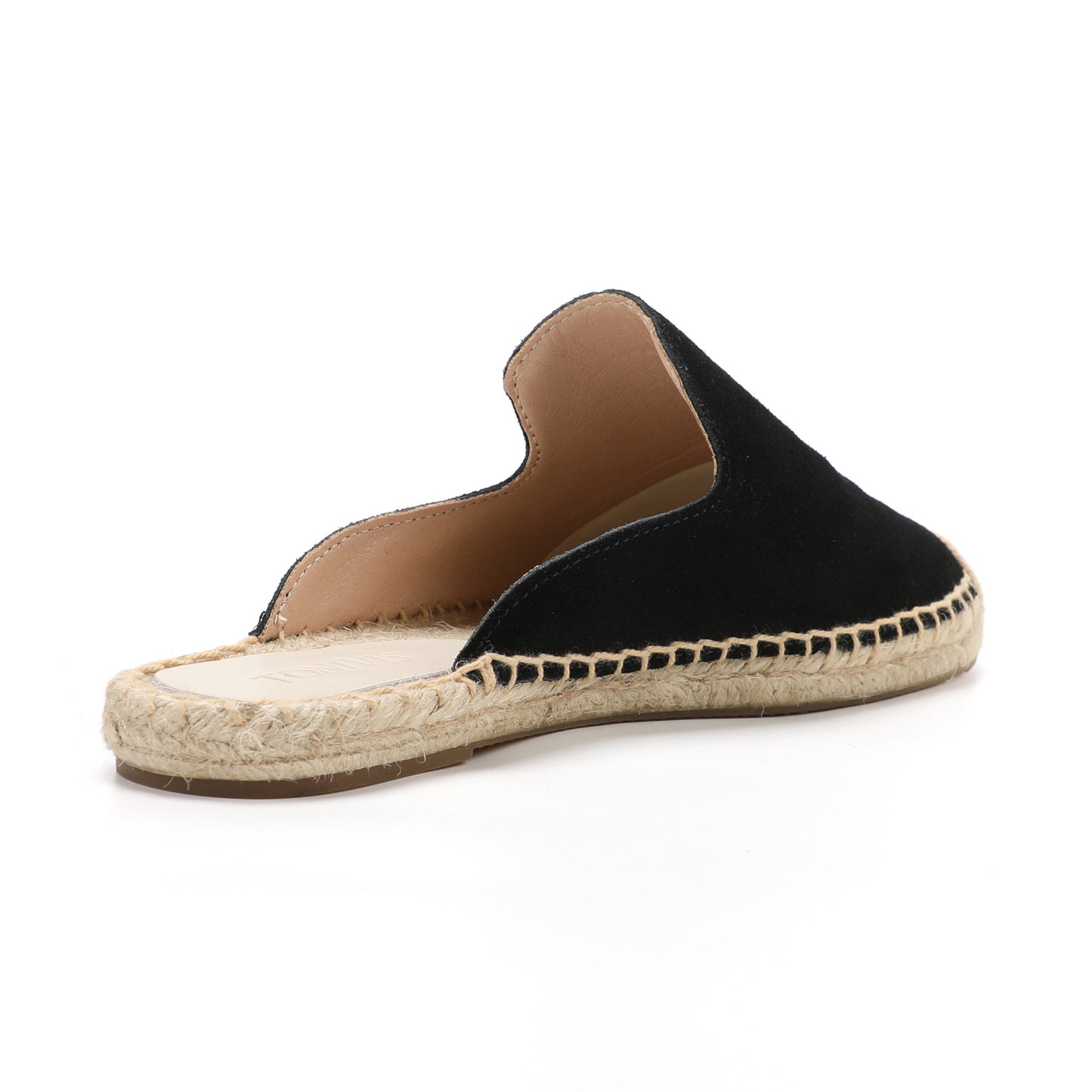 Women's Suede Espadrille Mule Flats | Comfortable Summer Slip-On Shoes