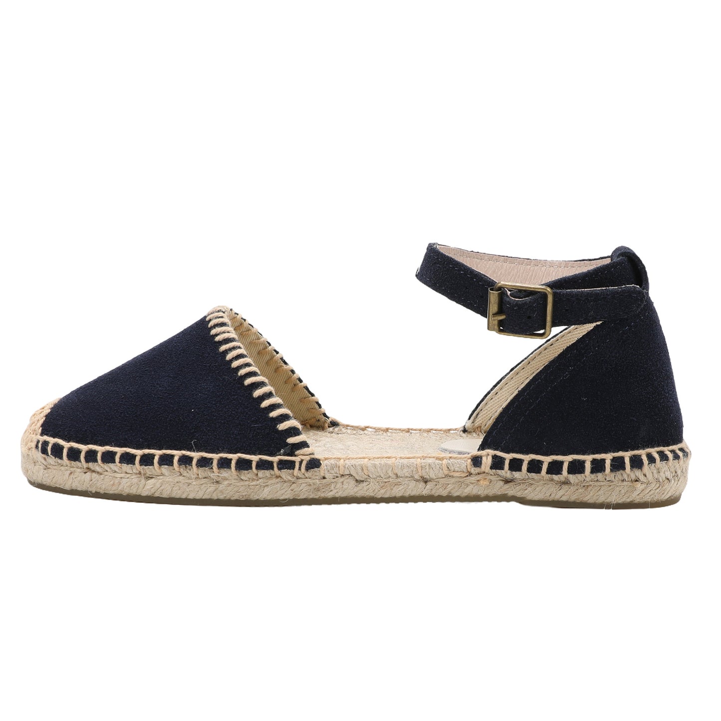 Women's Suede Ankle Strap Espadrille Sandals | Summer Flat Shoes